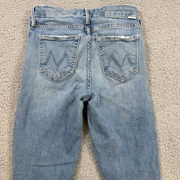 Mother Jeans Womens Size 24 Blue The Insider Crop Denim Stretch - Picture 9 of 14